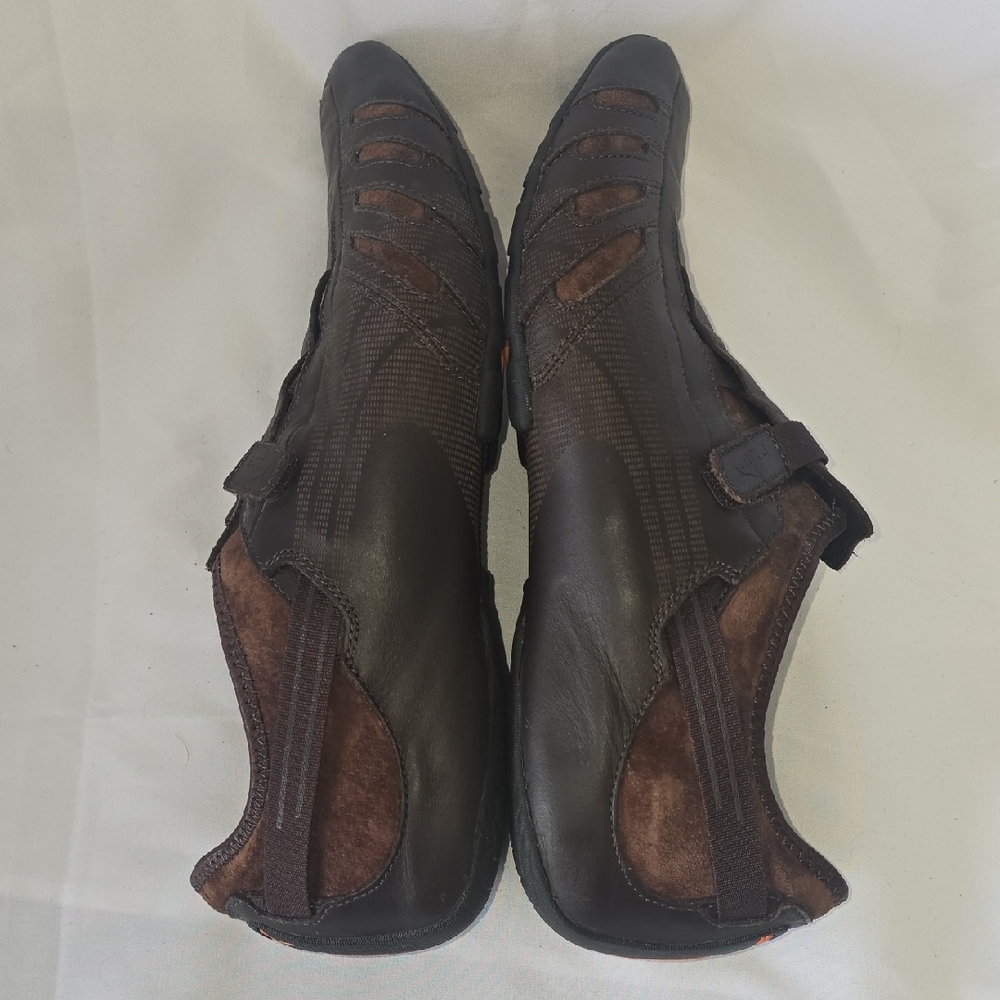 Puma Vedano V Driving Motorsport Y2K Brown Leather, Size Men's 11 - Picture 7 of 9